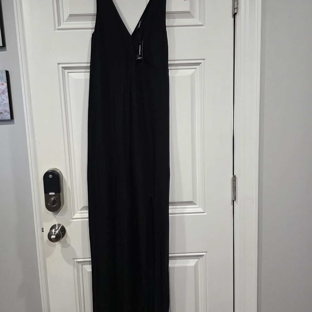Express Black Sleeveless Maxi Dress